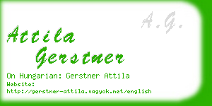 attila gerstner business card